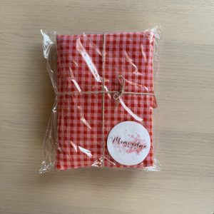 Funda Libro Vichy Rojo