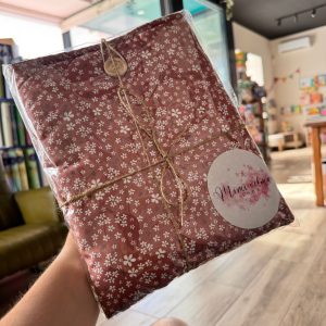 Funda libro botón "Otoño" en teja